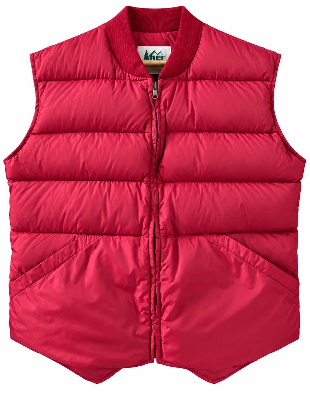 Vintage 90s REI Women’s Down Puffer Vest Size 16 Raspberry Red Gorpcore